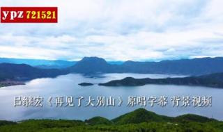 再见了大别山歌原唱